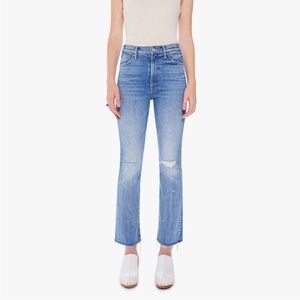 Mother Denim Hustler Ankle Fray Crashing Hard 30 NWT